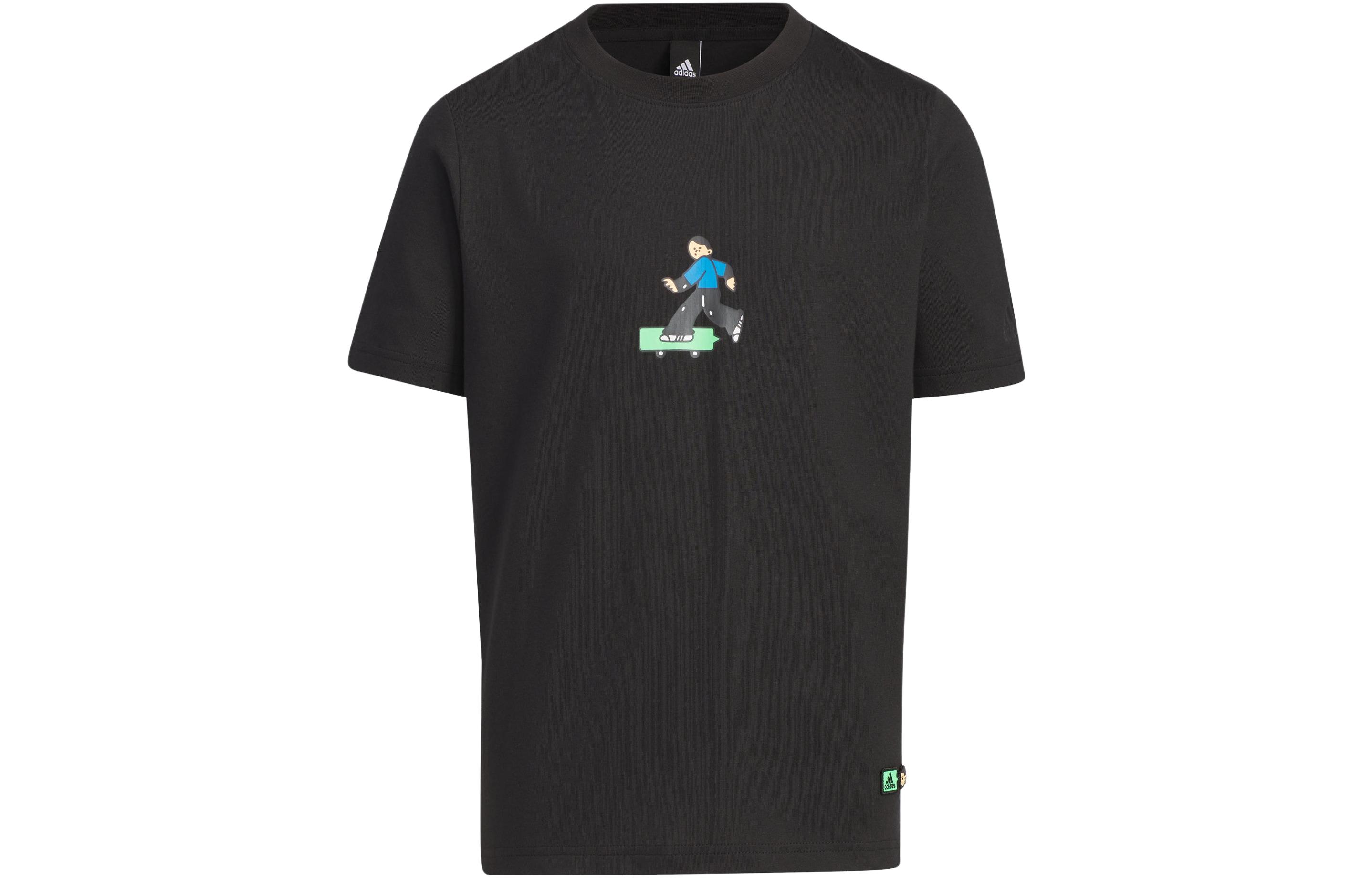 Футболка adidas С мультяшным принтом (разноцветная)