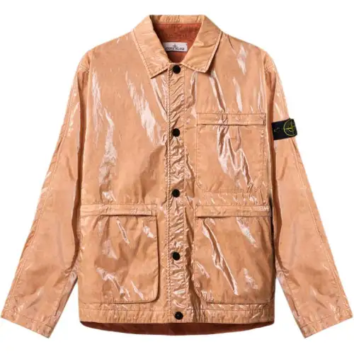 Stone Island button-up cotton jacket