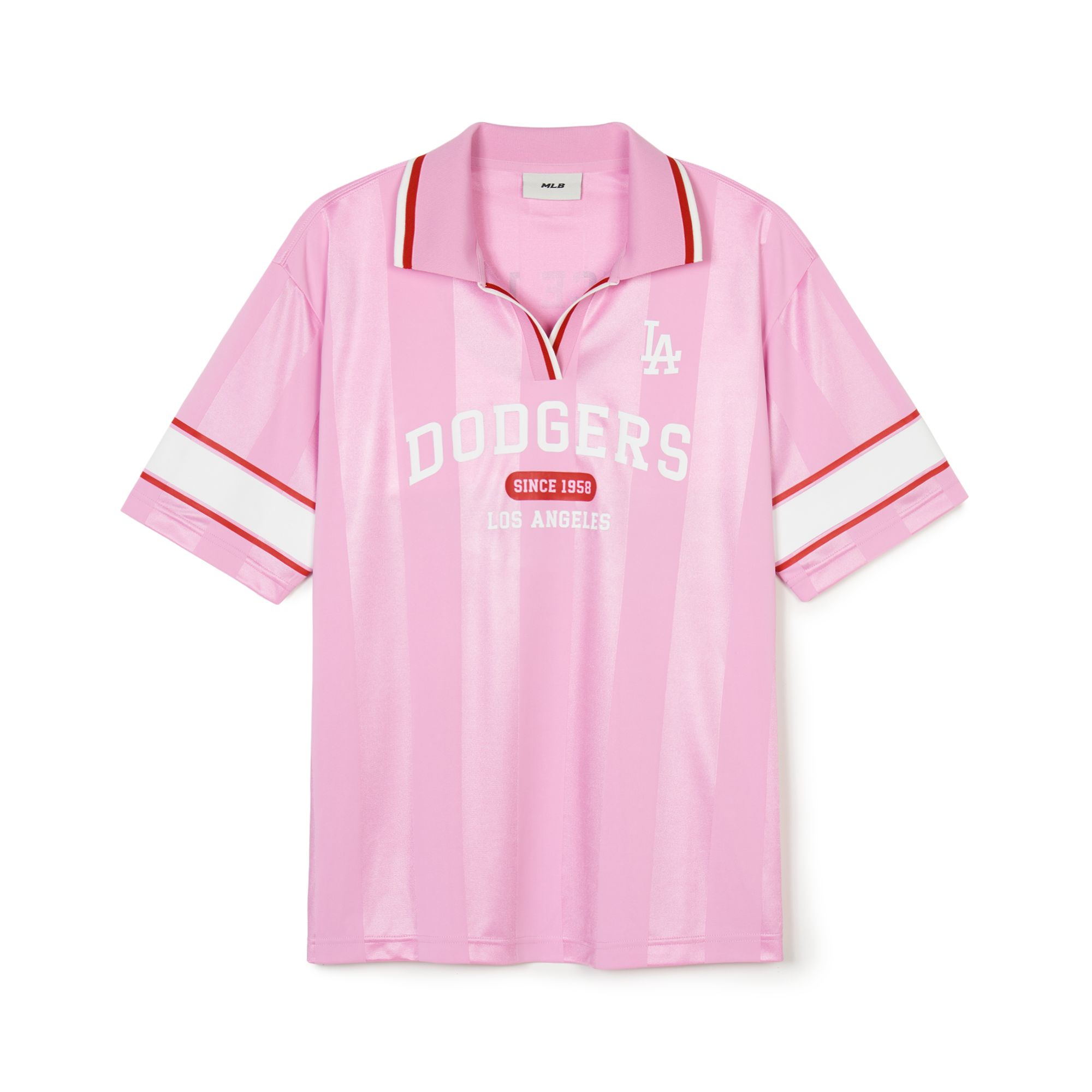 MLB Los Angeles Dodgers Retro Soccer Jerseys Women’s Pink
