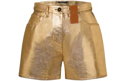 LOUIS VUITTON Denim Shorts Women's Gold