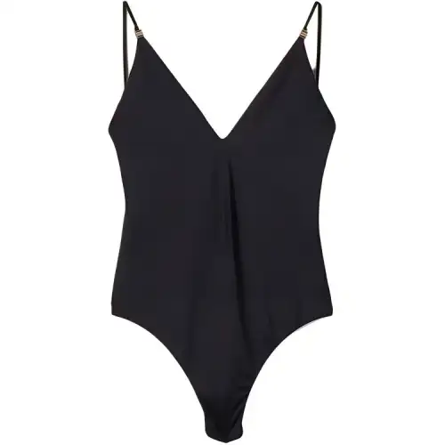 Miu Miu logo-plaque swimsuit