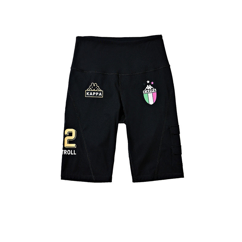 Kappa Sports Shorts Women’s Black, Neon Orange Yellow