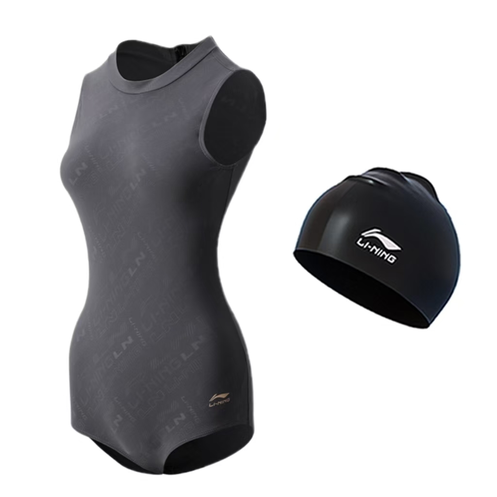 Li Ning One Piece Swimsuits Women’s Casual Surf Swimsuit