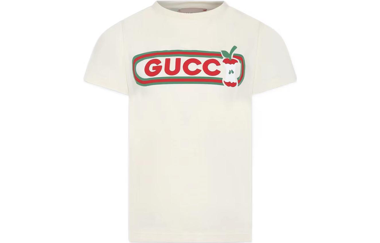 Детская футболка Gucci T SS24 Logo (белая)