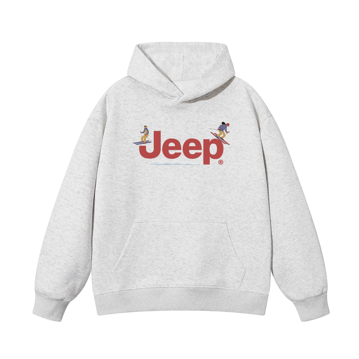 Худи Jeep Буквы (серое)
