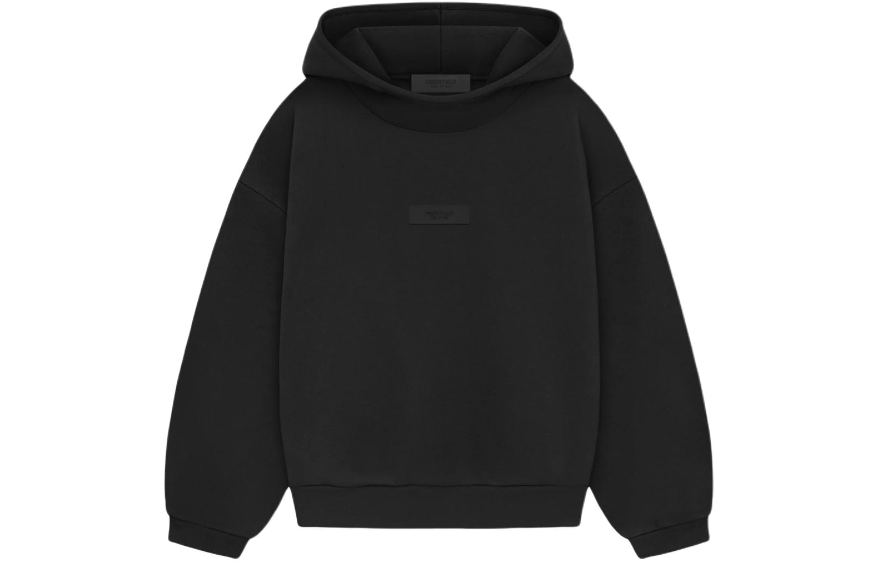 Мужское худи Fear of God Essentials SS24 drop2 Kids (черное)