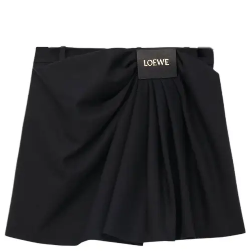 LOEWE SS25 Casual Short Skirts Women's Black