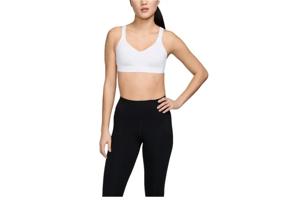 Nike Women's Padded Adjustable Sports Bra Sports Underwear Women's White