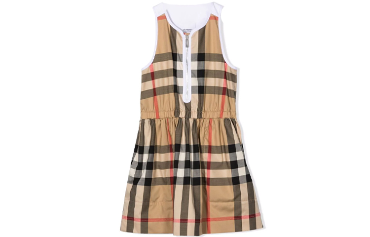 Женский сарафан Burberry Plaid Без рукавов (хаки)