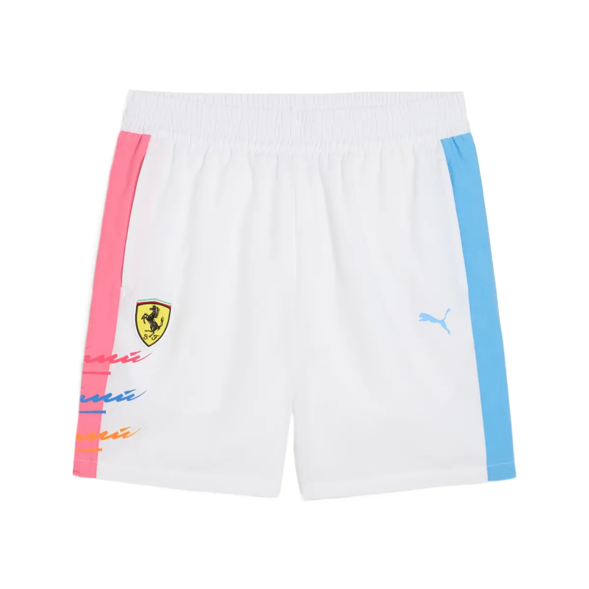 Puma x Ferrari Miami T7 contrast-logo track shorts