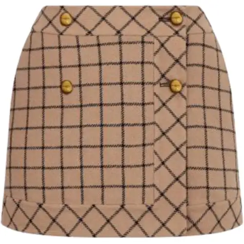 DIOR Casual Short Skirts Women's Brown