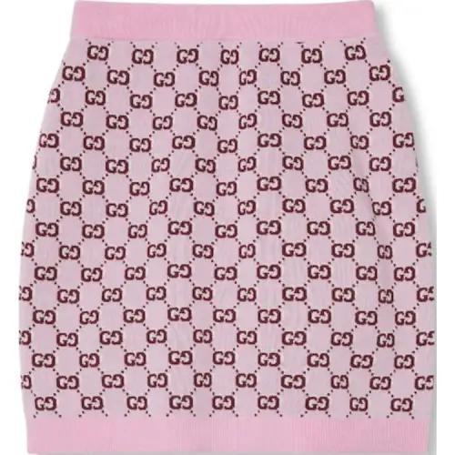 GUCCI Gg Shadow jacquard Wool Skirt