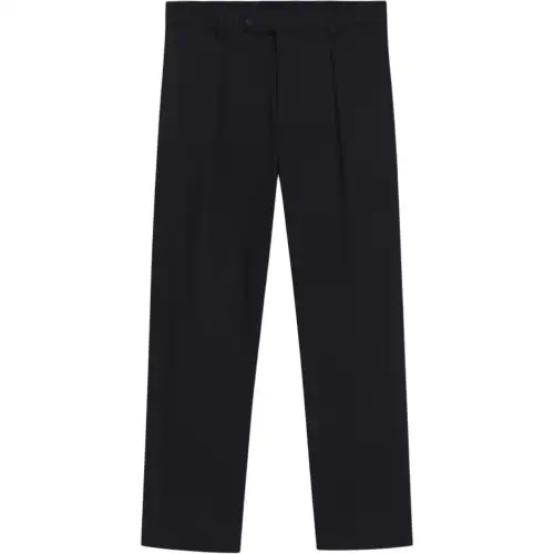 HUGO BOSS Beckham, long dark blue trousers with zipper for leisure