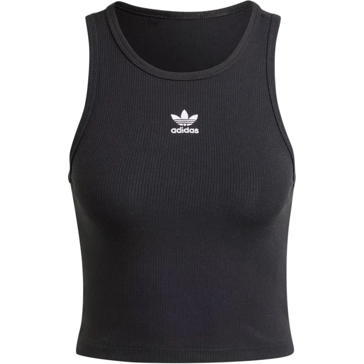 Adidas Cropped Ribbed Tank Top