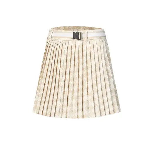 FILA Golf Casual Short Skirts Women's Light Khaki Yellow