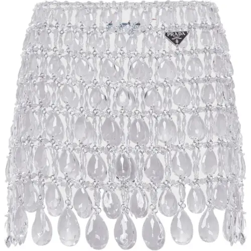 PRADA Casual Short Skirts Women's White