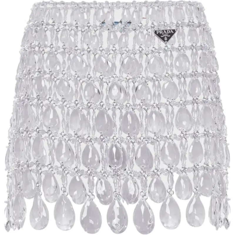 PRADA Casual Short Skirts Women's White