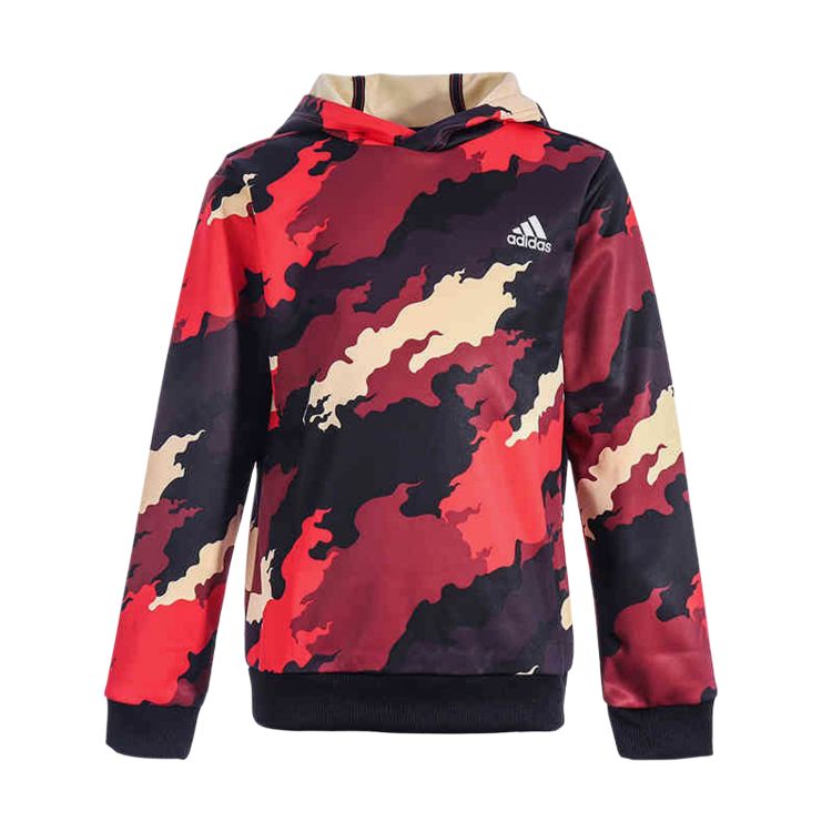Мужское худи adidas B A.R. BLD FL H (красно-черное)