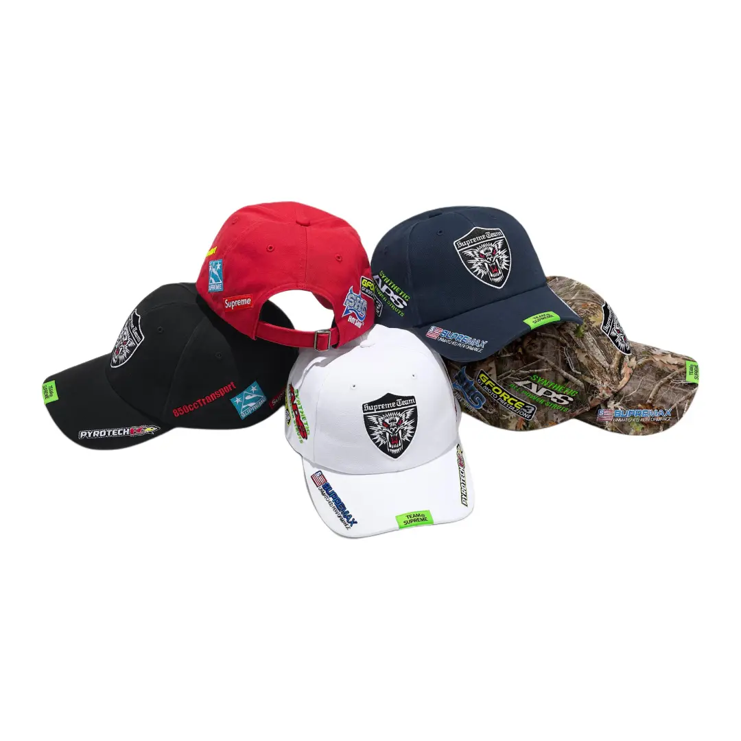 Supreme logo-patch baseball cap