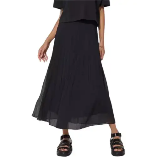 UNIQLO Casual Long Skirt Women's Black