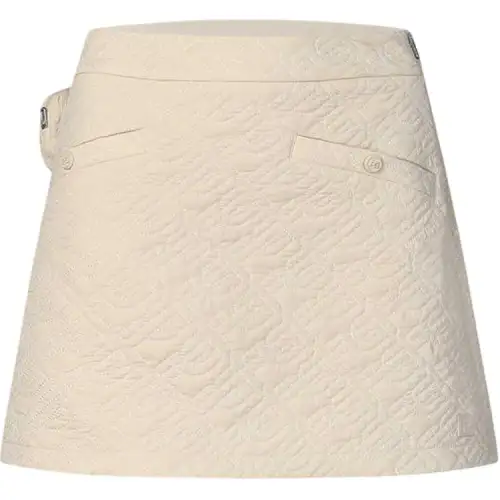 FILA Golf Casual Short Skirts Women's Brown Beige Khaki