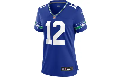 Nike 12th Fan Seattle Seahawks Women's Nike Nfl Game Football Jersey