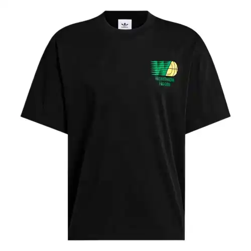 Adidas Originals T Shirt Unisex Black Green