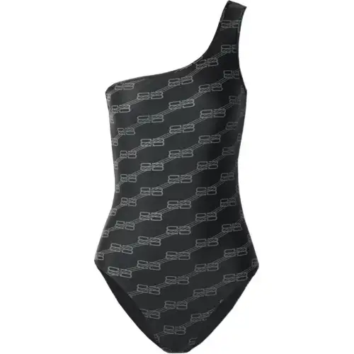 Balenciaga One Piece Swimsuit, Slim Fit Women's Black