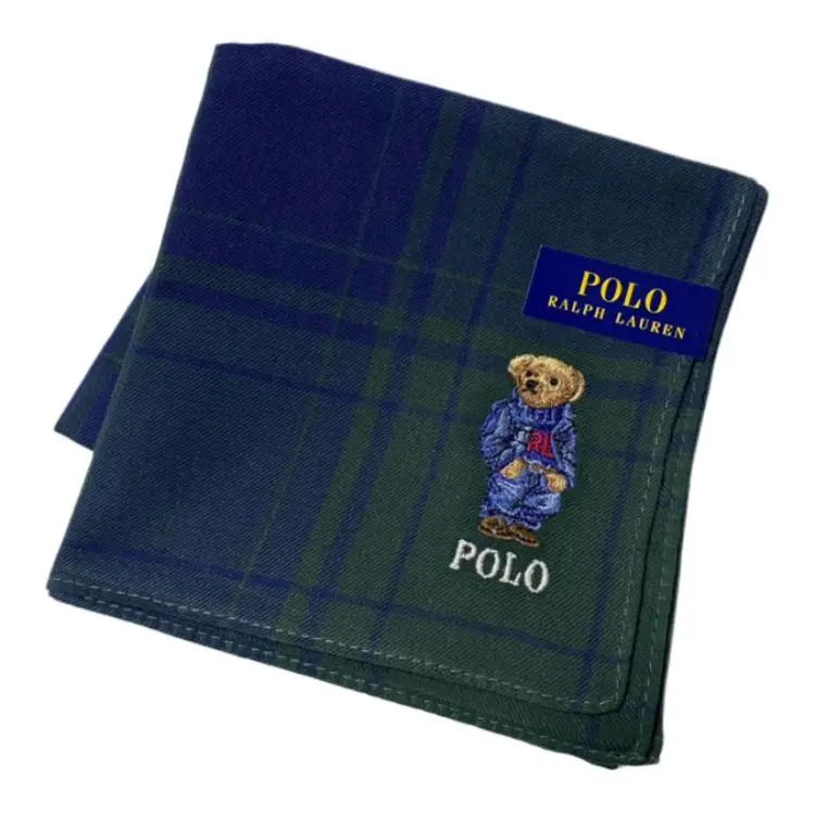 Polo Ralph Lauren Cotton Scarves Unisex Blue Green