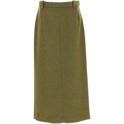 THE ROW Casual Long Skirts Women's Dark Green Mid Length Other