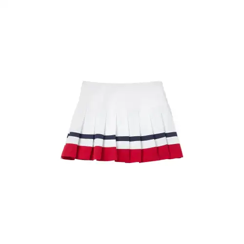 FILA Casual Short Skirts Women's White Dark Red Marine Blue