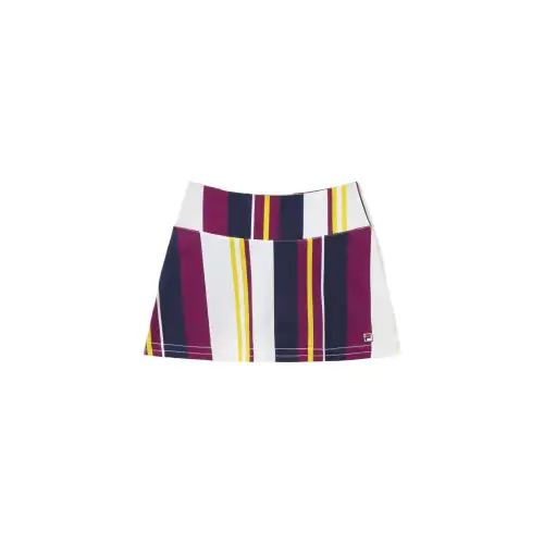 FILA Heritage Casual Short Skirts Women's Bold Purple Stripes Marine Blue