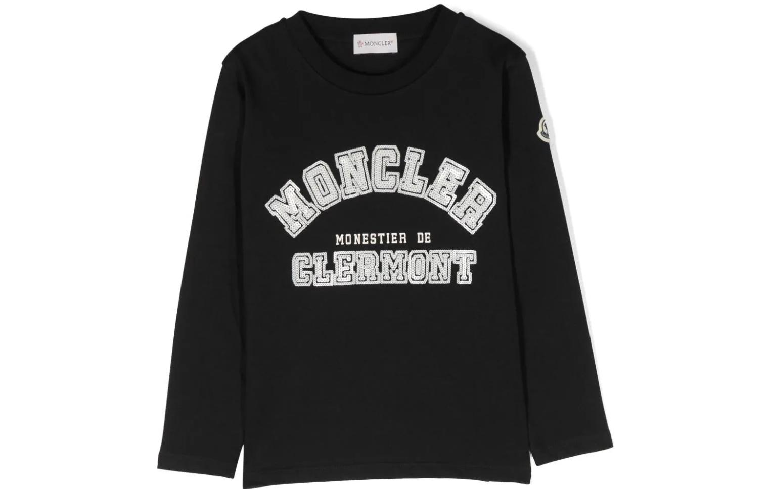 Женская футболка Moncler (черная)