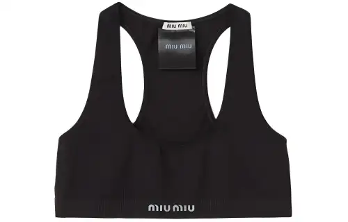 MIU MIU SS24 Sports Underwear Women's Black