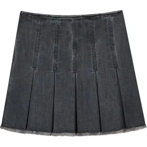 Skechers Denim Short Skirts Women's Forestland Gray