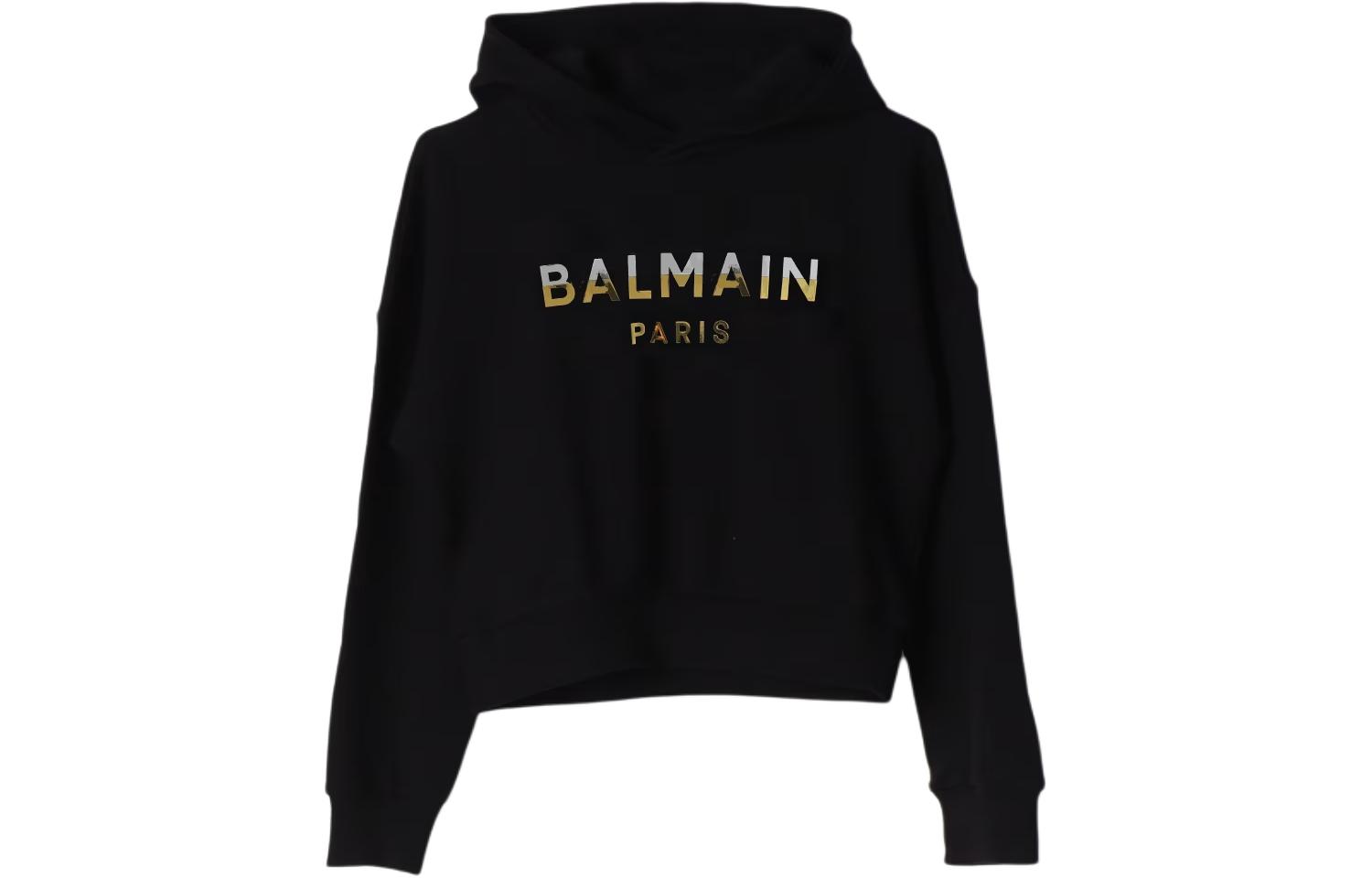 Детское худи BALMAIN (черное)