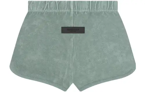 Fear of God Essentials Drop2 SS23 Womens Terry Beach Short sycamore Retro Letter Label Beach Shorts Women's Haze Blue
