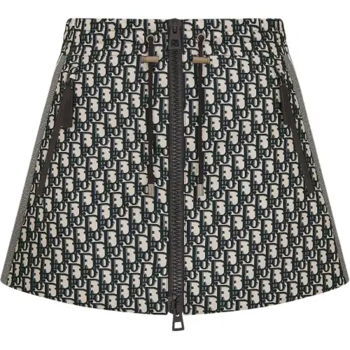 DIOR FW24 Casual Short Skirts Women's Blue