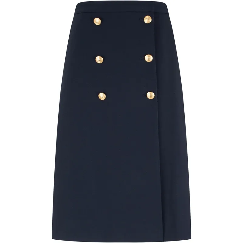 Tommy Hilfiger Casual Long Skirt Women's Navy Blue