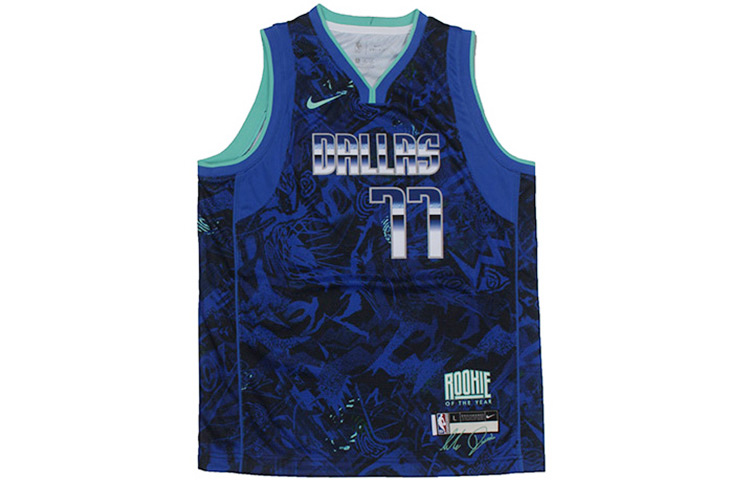 Nike Retro sports suit, basketball vest, blue children's basketball uniform, 77 size