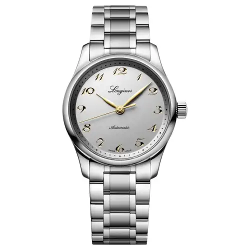 LONGINES Mechanical mechanism, waterproof women's watch, dial, case stainless steel, watch strap, 34mm