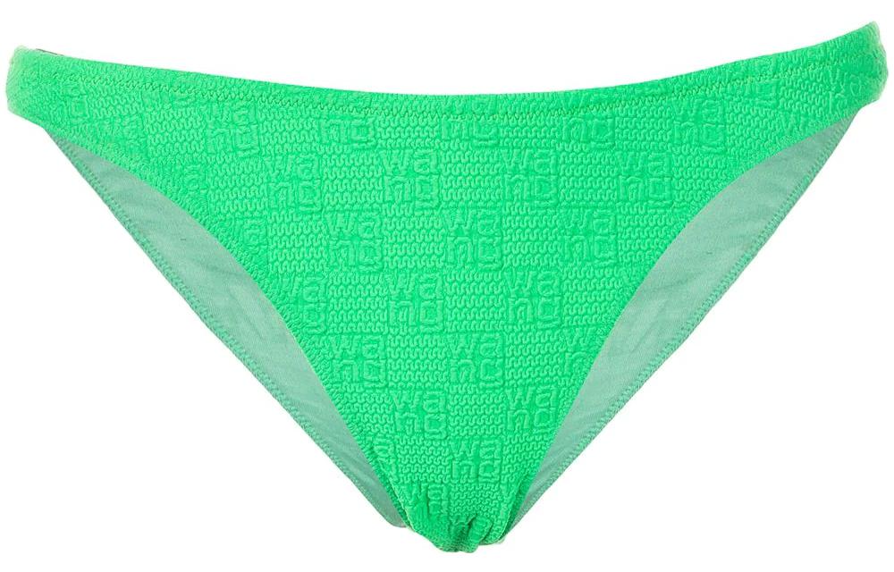Alexander Wang Textured Logo Jersey Bikini Bottom
