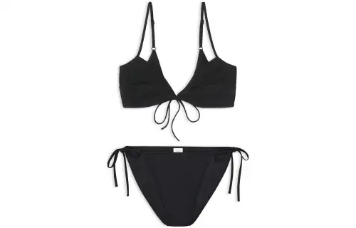 Balenciaga SS23 Two Piece Swimsuit Regular Fit Women's Black
