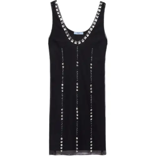 PRADA Sleeveless Dress Women's Black