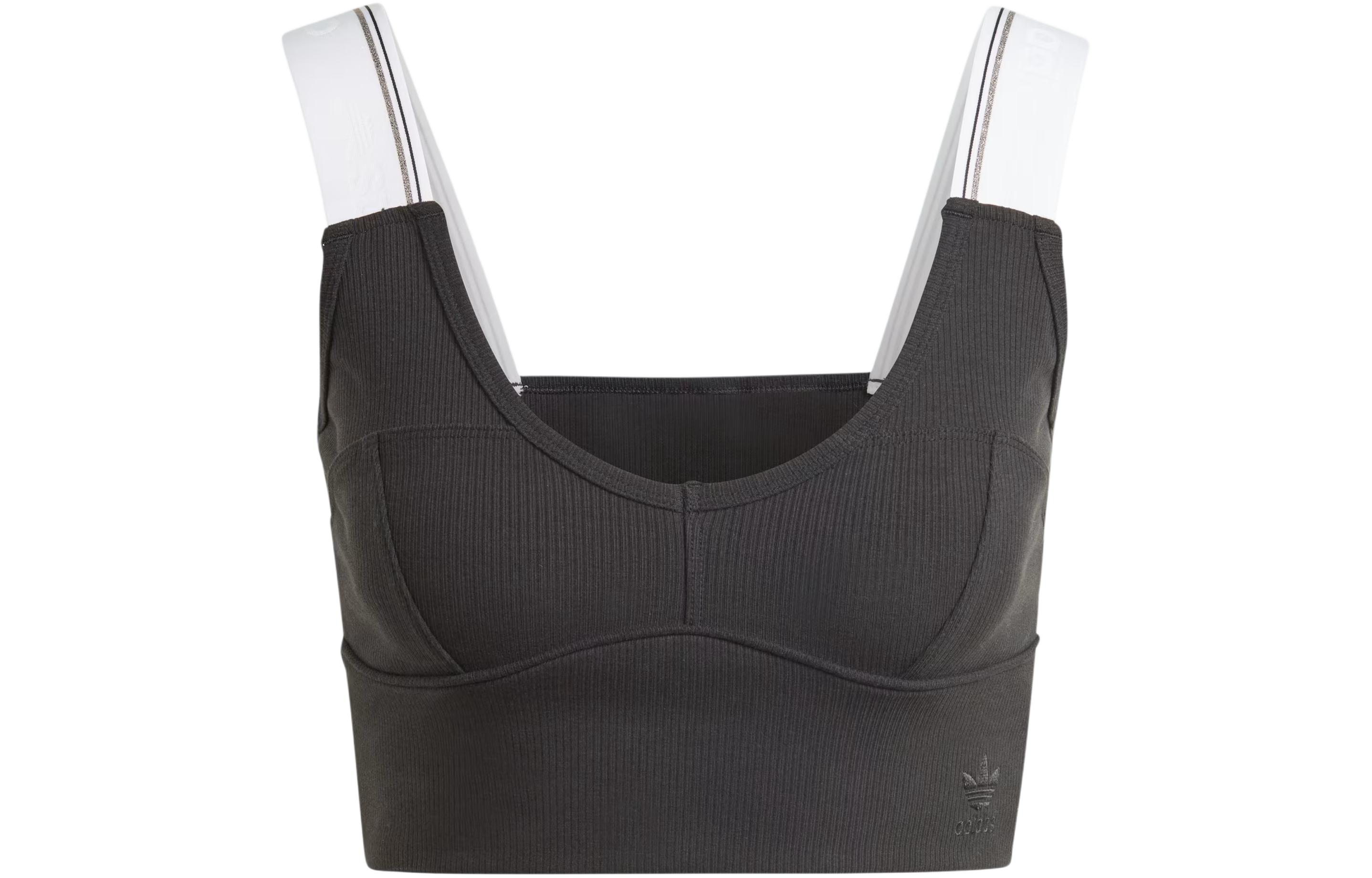 Adidas Originals Tape Bra Top Sports Underwear Women’s Black