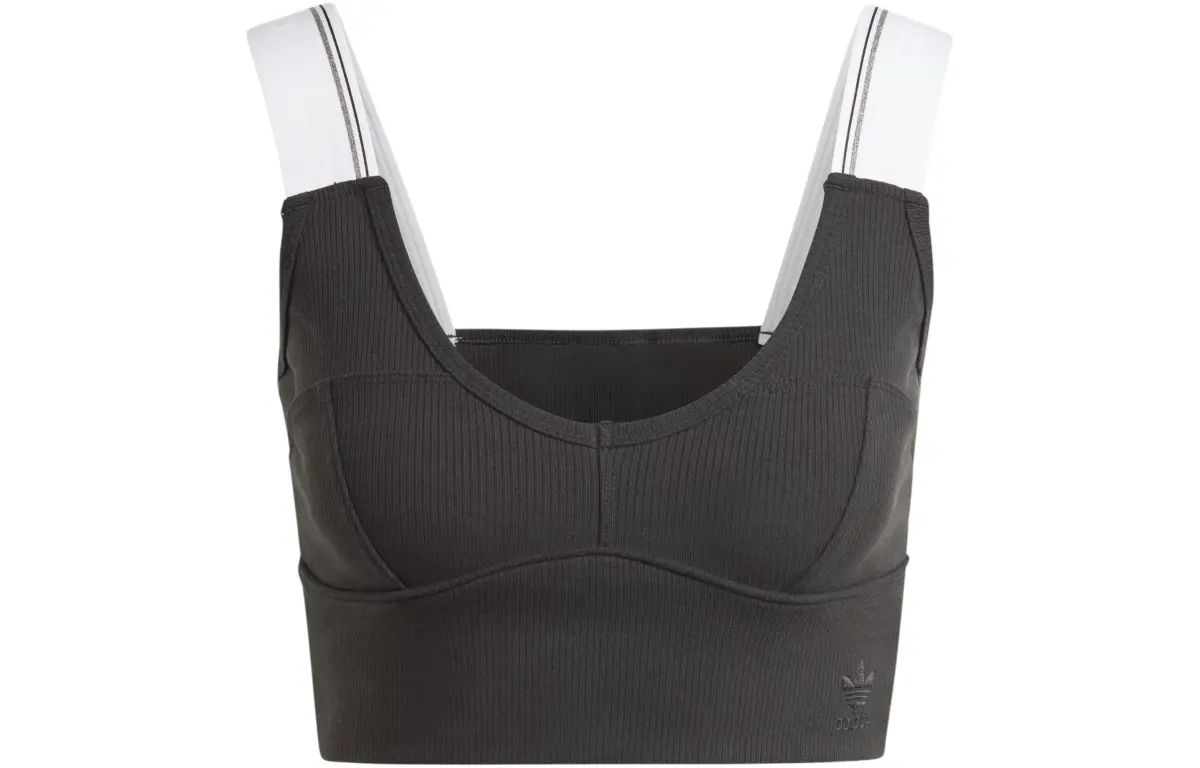 Adidas Originals Tape Bra Top Sports Underwear Women's Black