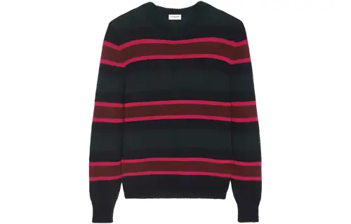 SAINT LAURENT Striped Long-Sleeved Jumper
