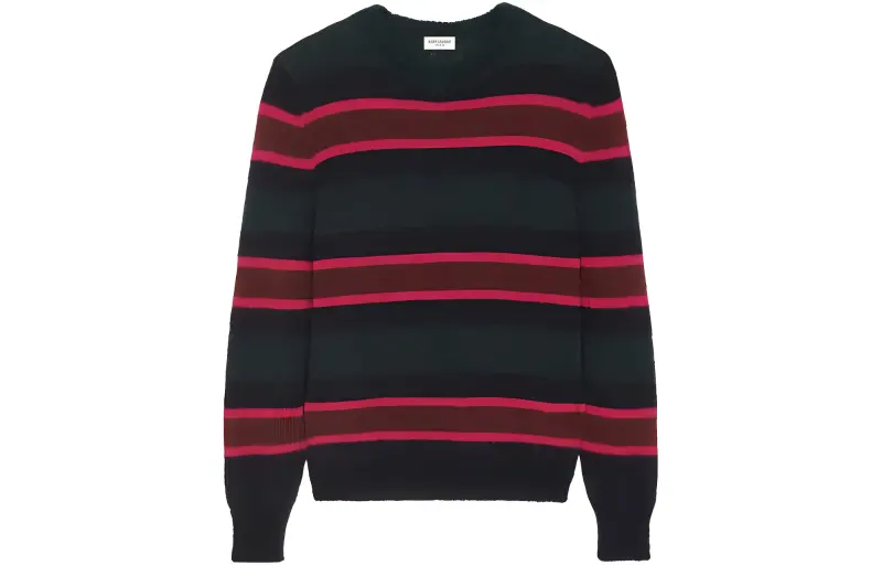 SAINT LAURENT Striped Long-Sleeved Jumper