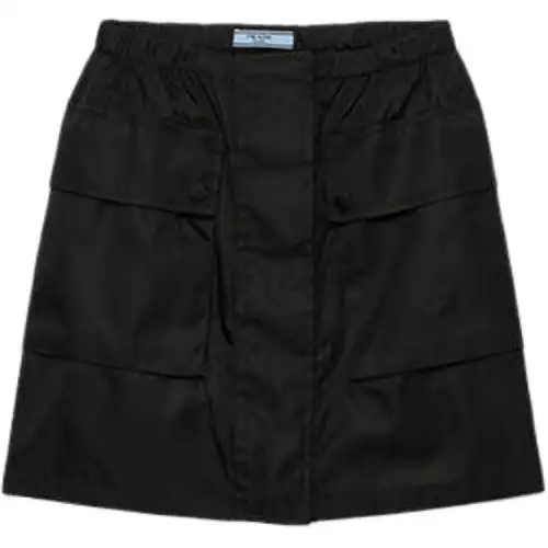 Prada elasticated-waist mini skirt