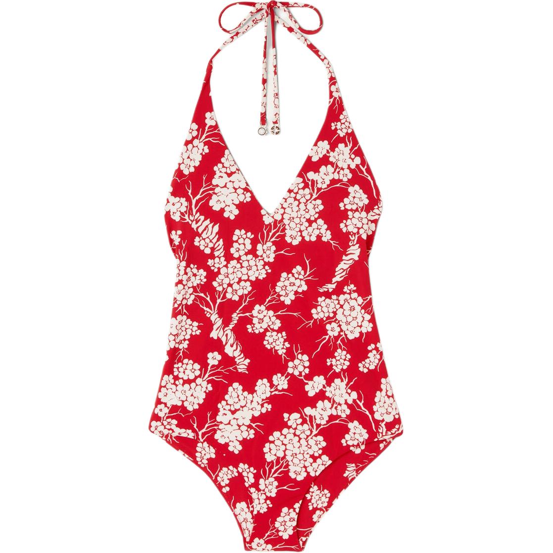 Loro Piana SS24 One piece Swimsuit Women's Tango Red